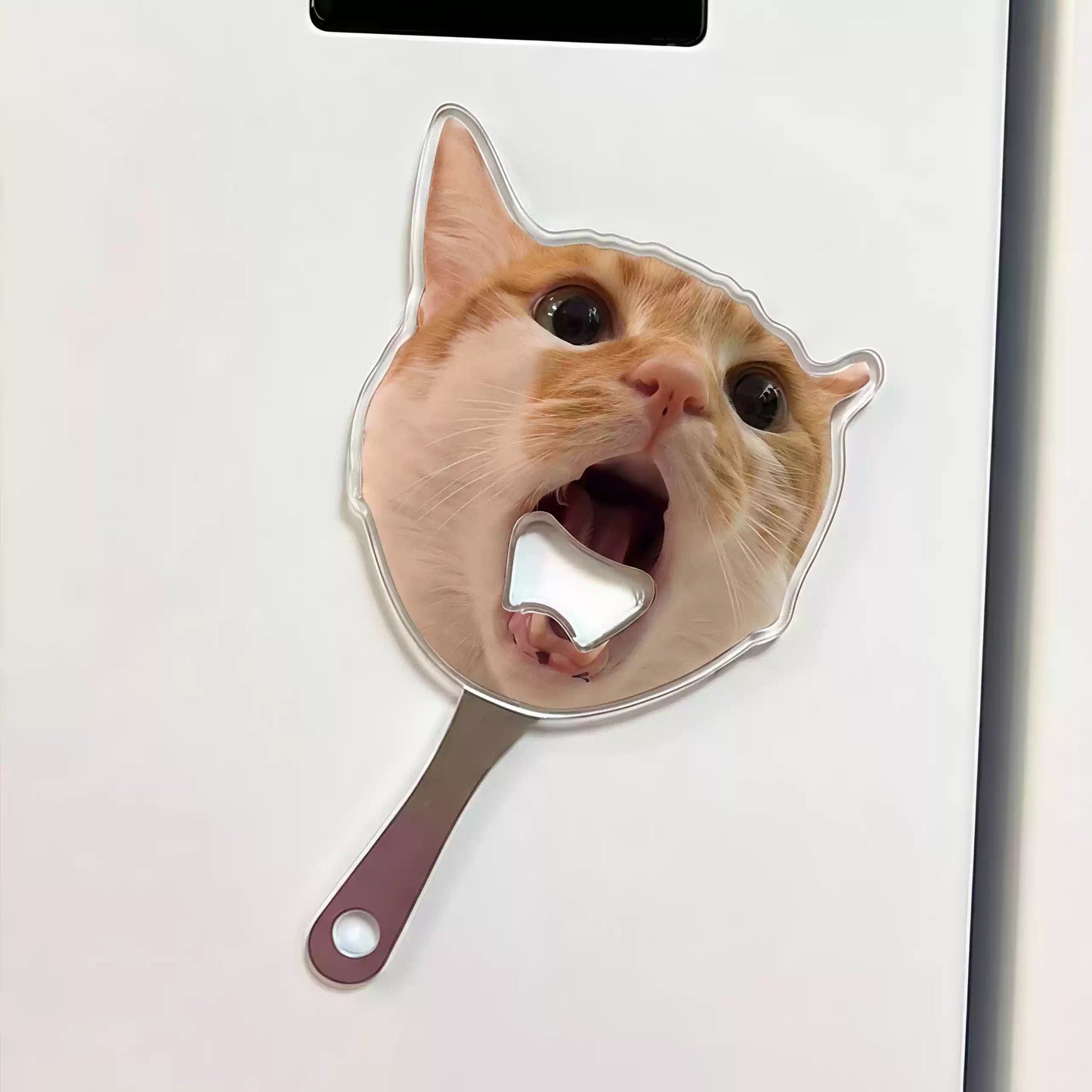 Custom Pet Face Magnetic Bottle Opener – Personalized Dog & Cat Photo Beer Opener for Fridge