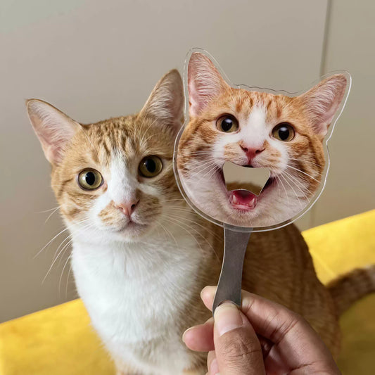 Custom Pet Face Magnetic Bottle Opener – Personalized Dog & Cat Photo Beer Opener for Fridge