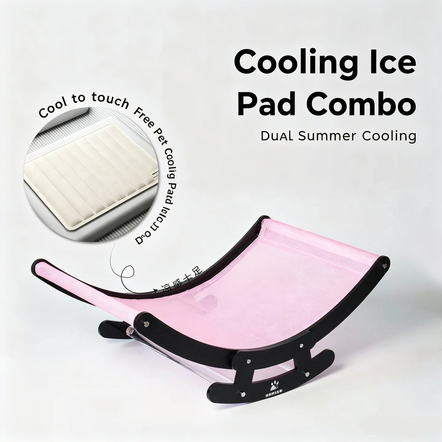 Transparent Acrylic Cat Rocking Chair—an ergonomic lounge chair with a soft cushion, perfect for relaxing at home