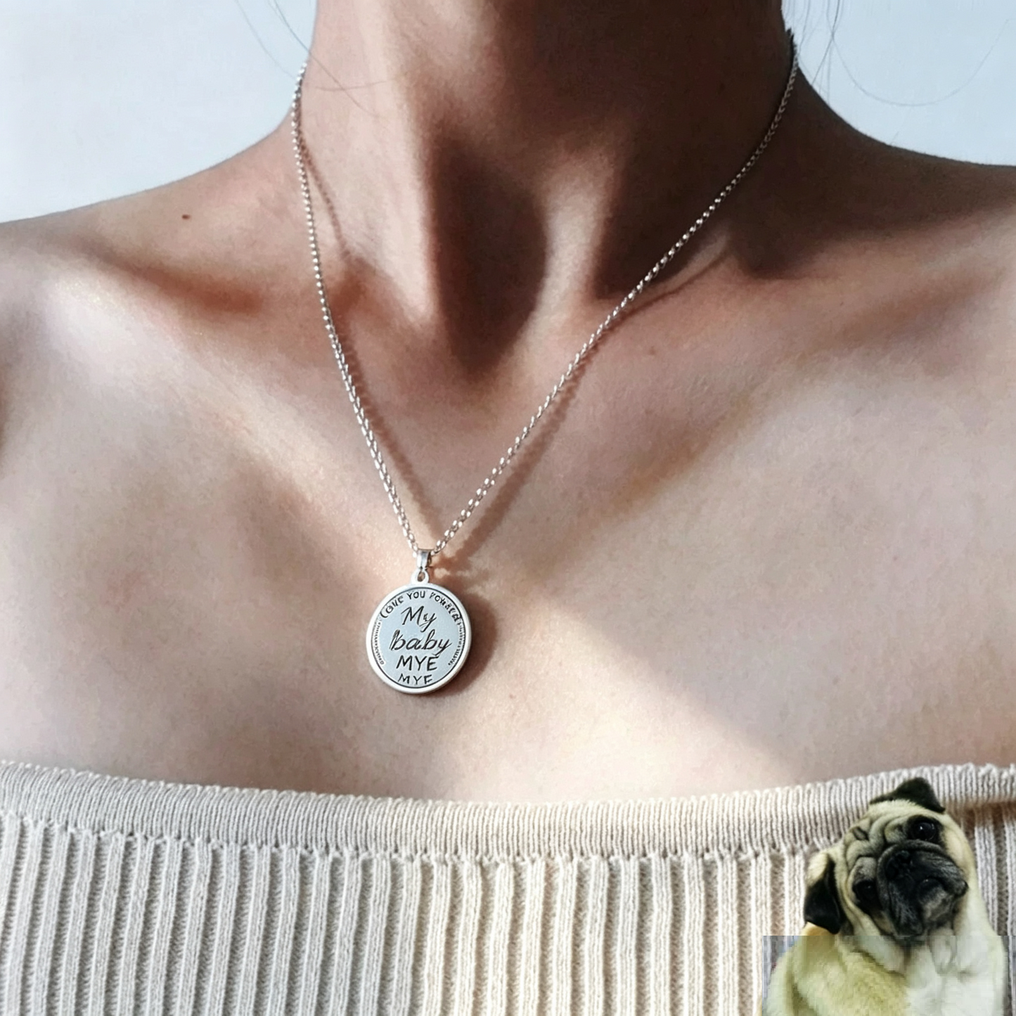 Custom Pet Portrait Engraved Silver Jewelry – Personalized Memorial Keepsake Rings, Bracelets, Earrings & Brooches